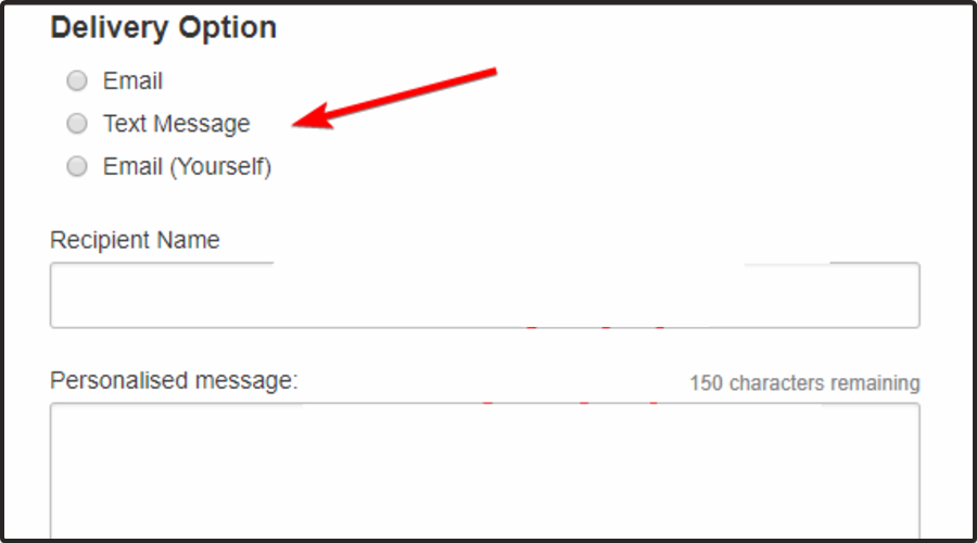 Параметры доставки подарочной карты Twitch