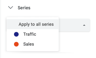 Выбор серии диаграммы