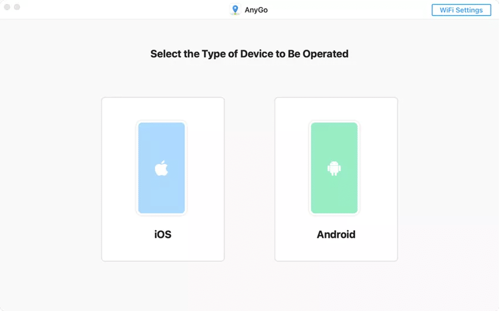 AnyGo окно с маршрутом