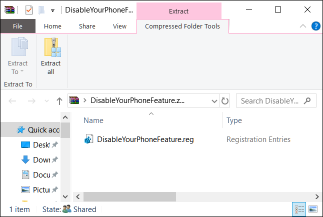 Иконка ZIP архива с реестрскими файлами