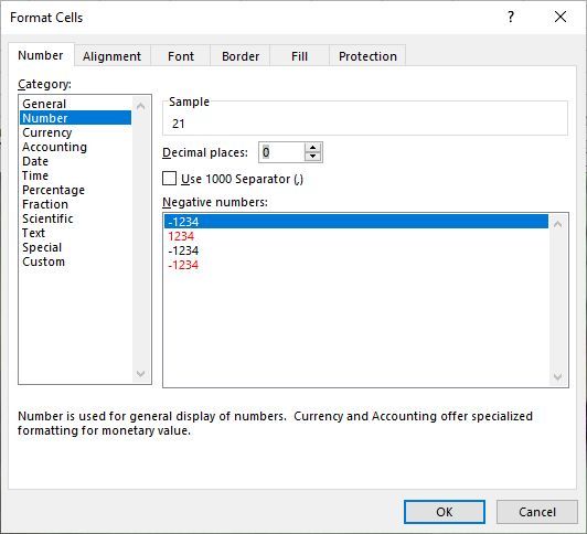 Меню Формат ячеек для настройки отображения чисел и текста в Excel
