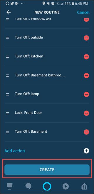 Экран подтверждения создания рутины