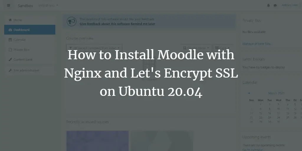 Moodle на Ubuntu 20.04 с Nginx и Let's Encrypt