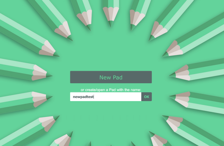 Создание нового pad