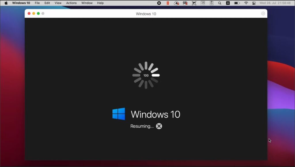Запуск Windows в Parallels на Mac с игрой