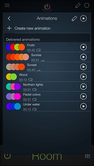 Воспроизведение анимации — интерфейс плеера