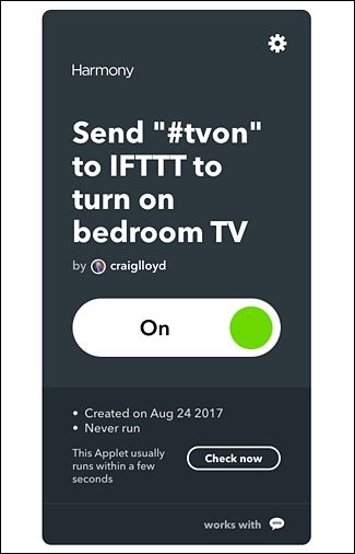 IFTTT — Переключатель состояния апплета