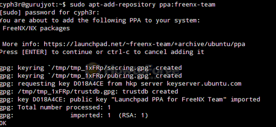 FreeNX на Ubuntu 14.04 — установка и настройка