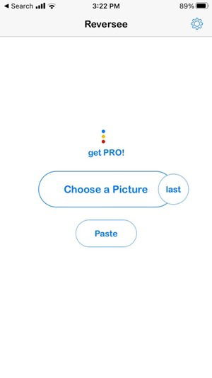 Выбор фото в Reversee