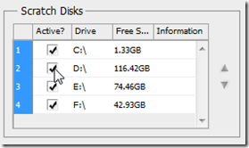 Предупреждение о нехватке места на scratch-диске
