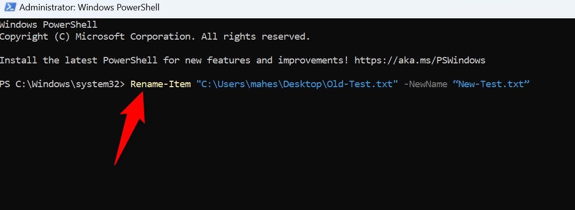 Переименование файлов в Windows через PowerShell