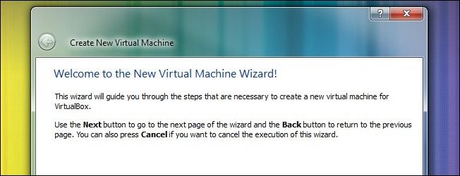 Создание новой виртуальной машины в VirtualBox
