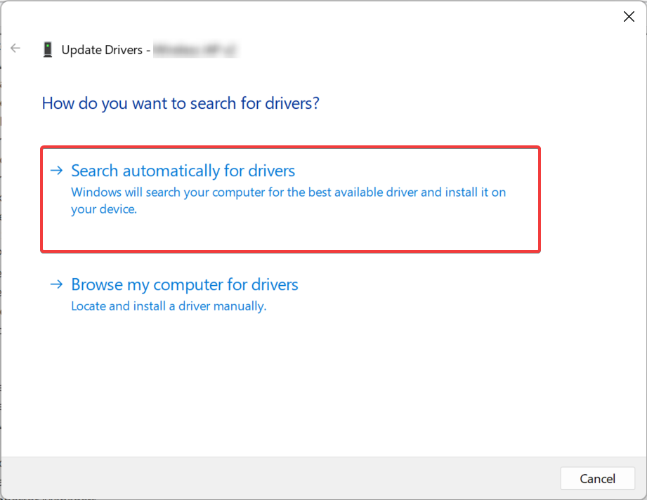 Поиск драйверов автоматически