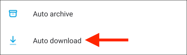 Выберите Автозагрузку в настройках