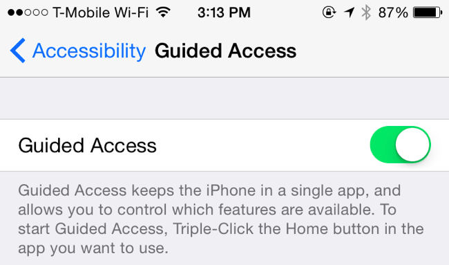 Экран Android с закреплённым приложением