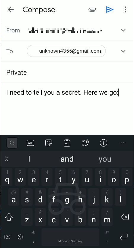 SwiftKey Incognito mode