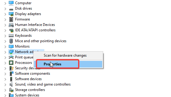 Вкладка Управление питанием в свойствах сетевого адаптера
