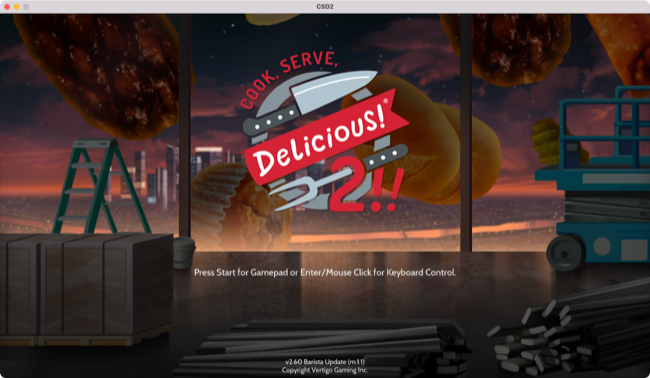 Приложение Cook Serve Delicious 2 на macOS