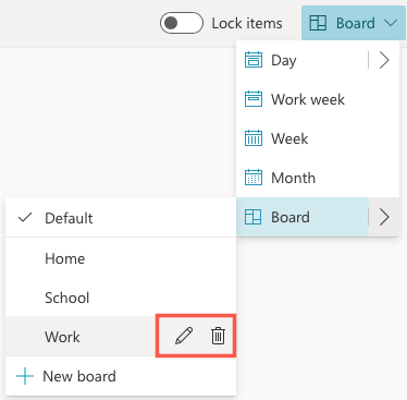 Edit or Delete a board