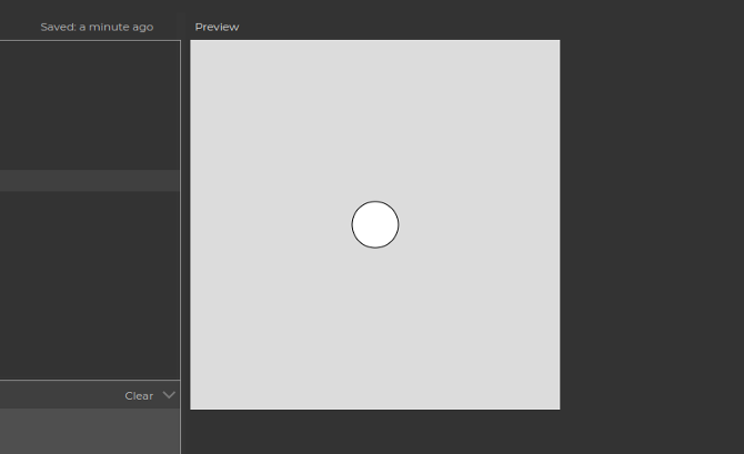 Белый эллипс в центре чёрного холста
