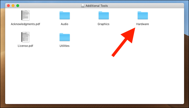Откройте папку Hardware