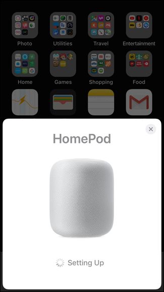 Процесс передачи настроек и звуковой код HomePod