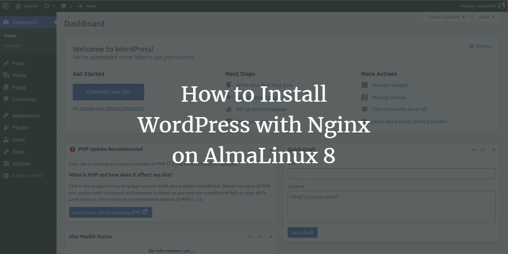 Установка WordPress на AlmaLinux 8 с Apache и SSL
