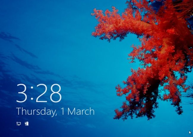 Экран блокировки в уменьшенном виде