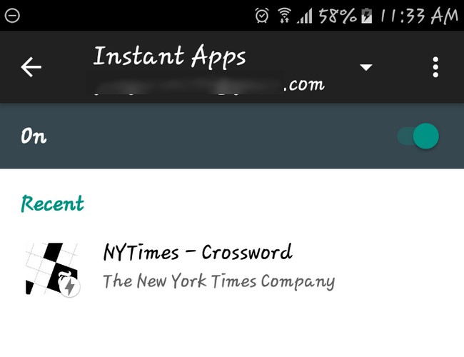 Результат поиска Google с меткой Instant для мгновенного приложения