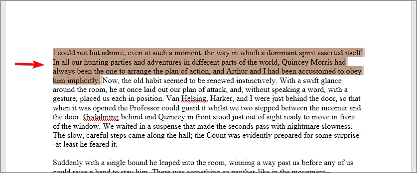 Текст с фоновым цветом, похожим на подсветку
