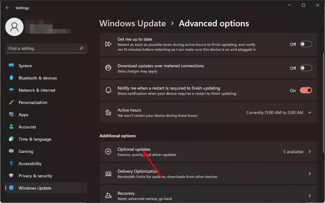 Список необязательных обновлений в Windows 11 — драйверы