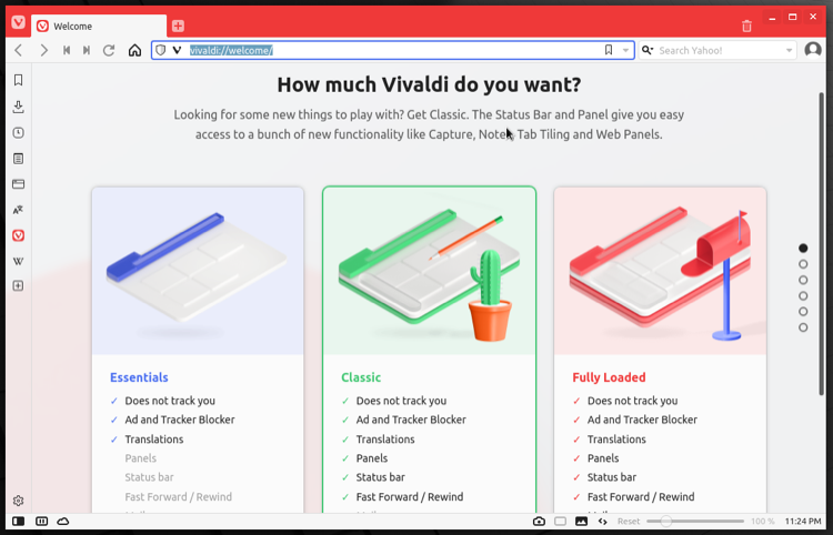 Настройка Vivaldi на Linux — выбор темы и настроек