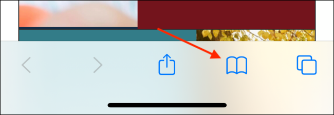 Tap the Bookmarks Button