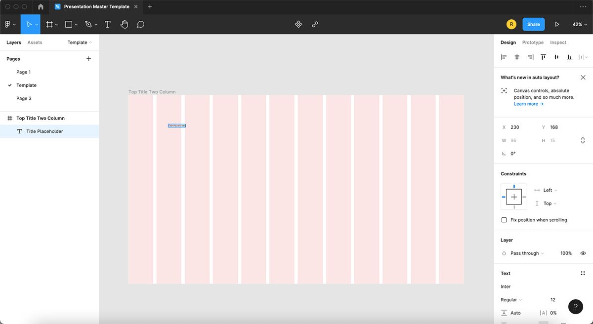 Figma frame with tiny title of 