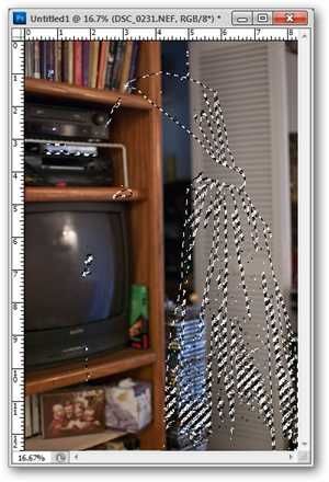 Результат выделения по цвету