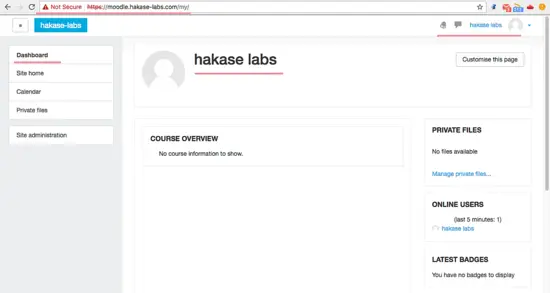 Панель администратора Moodle