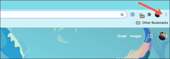 Три точки меню в правом верхнем углу Chrome
