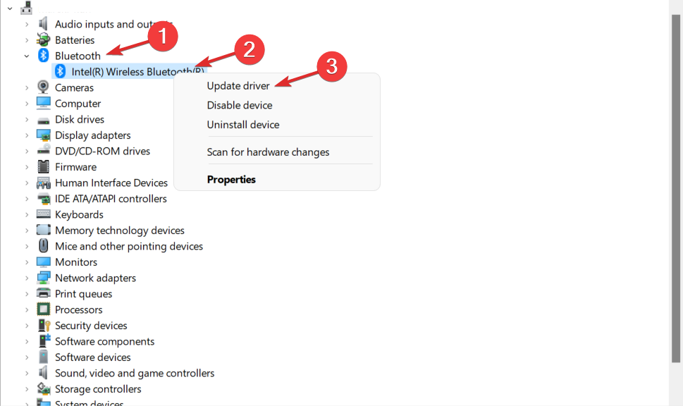 Процесс обновления Bluetooth‑драйвера в Windows 11