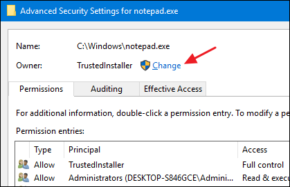 Смена владельца на текущего пользователя