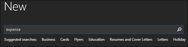 Поиск шаблона расходов в Word