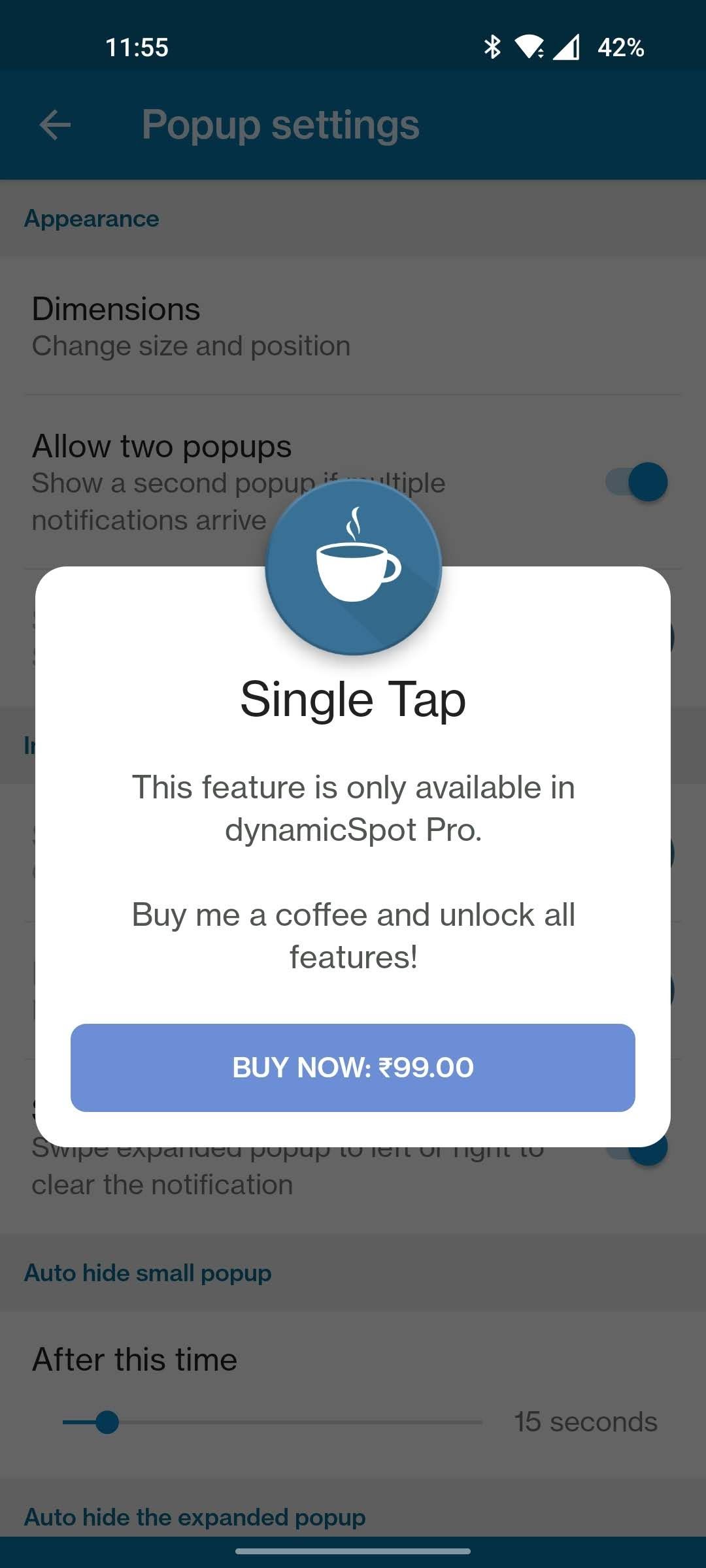 Платные опции в dynamicSpot для расширенных функций