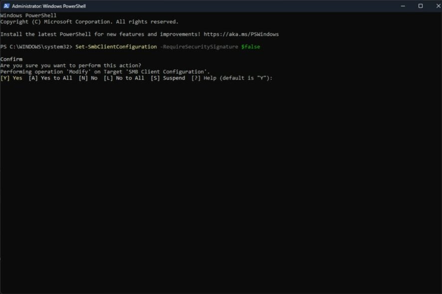 Отключение SMB‑подписи в Windows 11