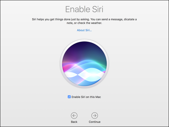Значок Siri в Dock и строке меню