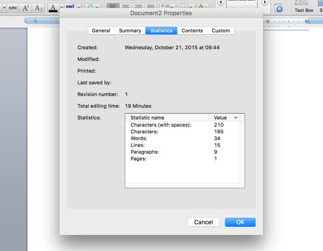 document-statistics-word