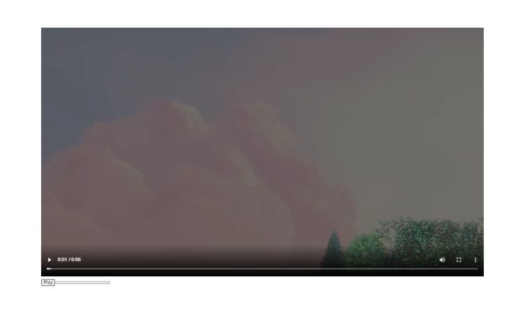 React-приложение с видеоплеером, использующим встроенные возможности браузера и хуки React.