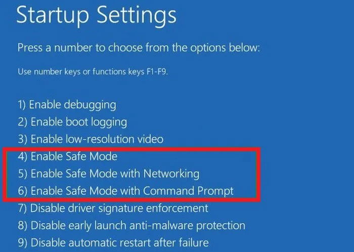 Настройки безопасного режима Windows