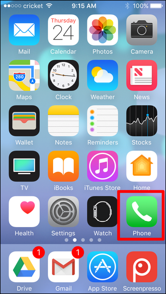 Раздел «Недавние» в приложении Телефон на iPhone