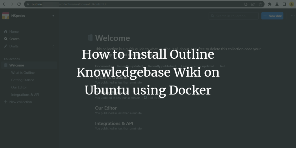 Установка Outline на Ubuntu 20.04 с Docker