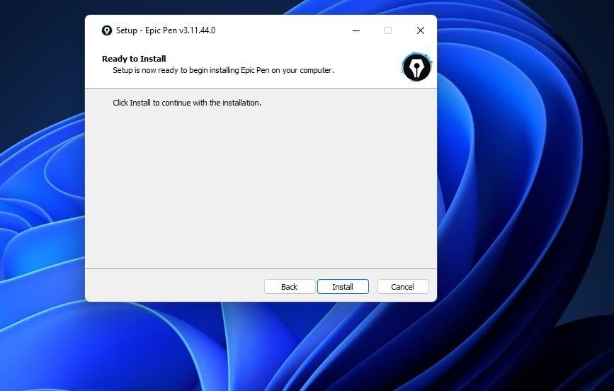 Кнопка установки Epic Pen