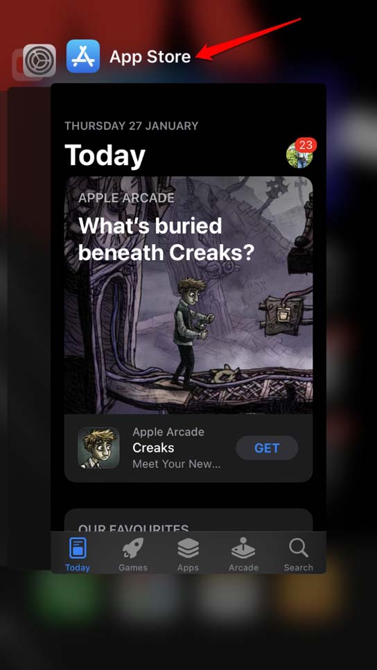 Исправить медленную загрузку обновлений App Store на iPhone